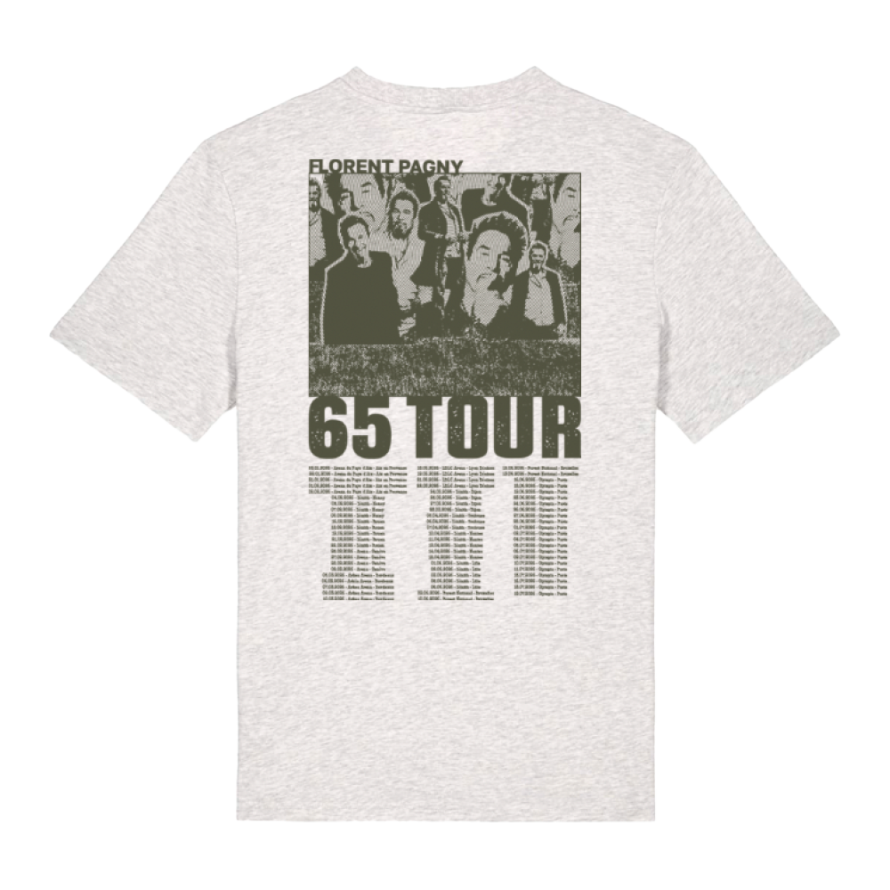 T-SHIRT GRIS CHINÉ TOUR