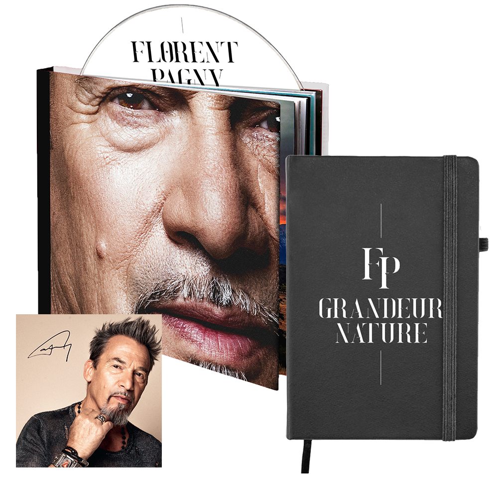 Pack Livre Disque "Grandeur Nature" avec Carte Signée Imprimée et Carnet