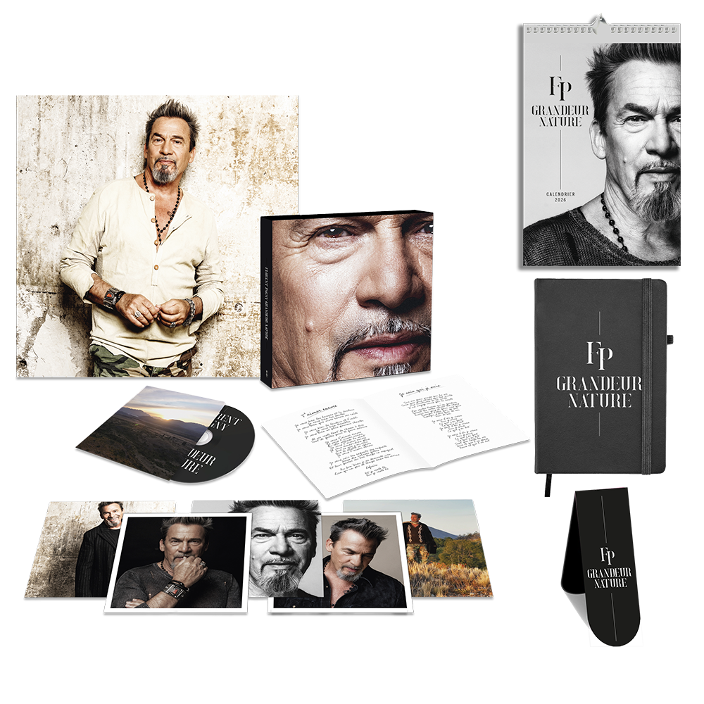Pack coffret CD - "Grandeur Nature" avec Carte Signée Imprimée et Calendrier, Carnet et Marque Page